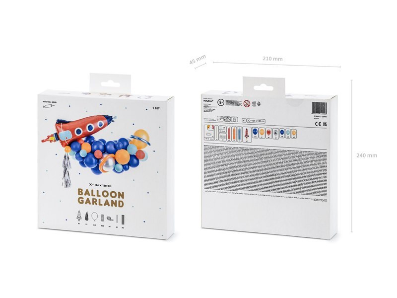 Girlanda balonowa Rakieta 154x130cm GBN9 PartyDeco